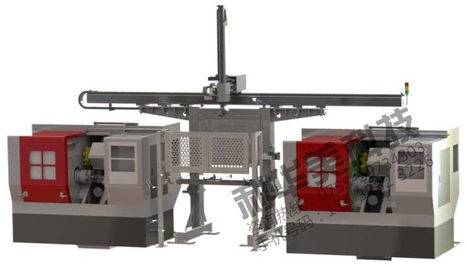 聯機單臂三軸桁架機械手配點陣料倉